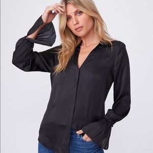 NWT Paige Abriana Shirt Size Small Black